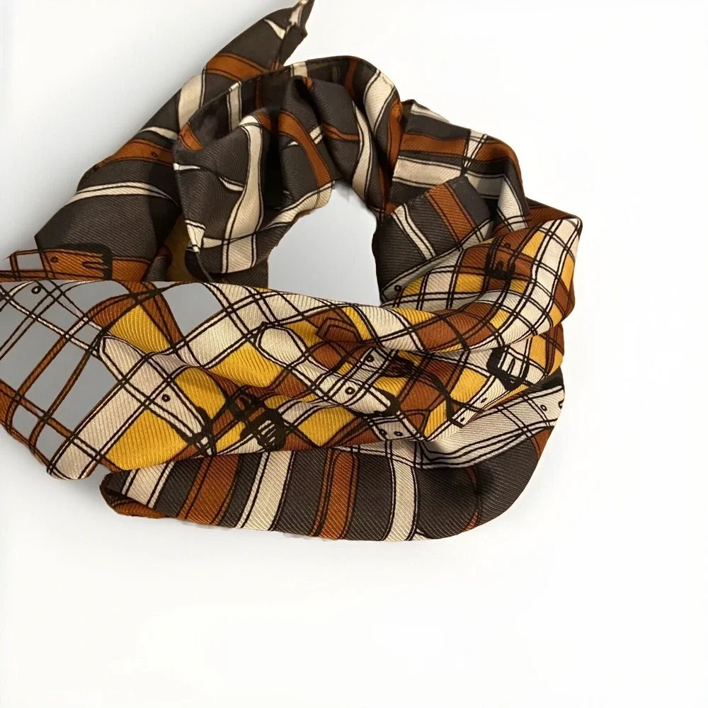 Nordstrom Collection Eighteen Scarf Square Western Equestrian Buckle Print Women